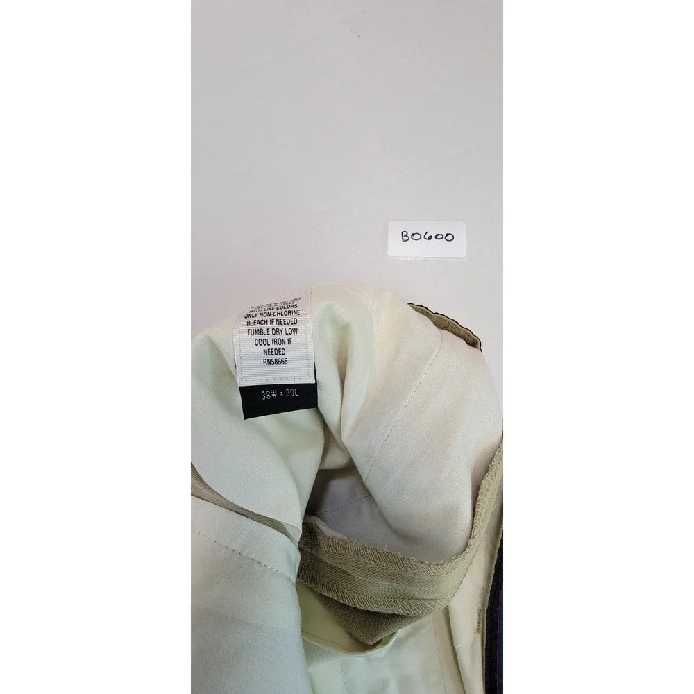 Callaway‎ Golf Apparel Mens Khaki Flat Front Pleated Chino Pants 38W x 30L NWT